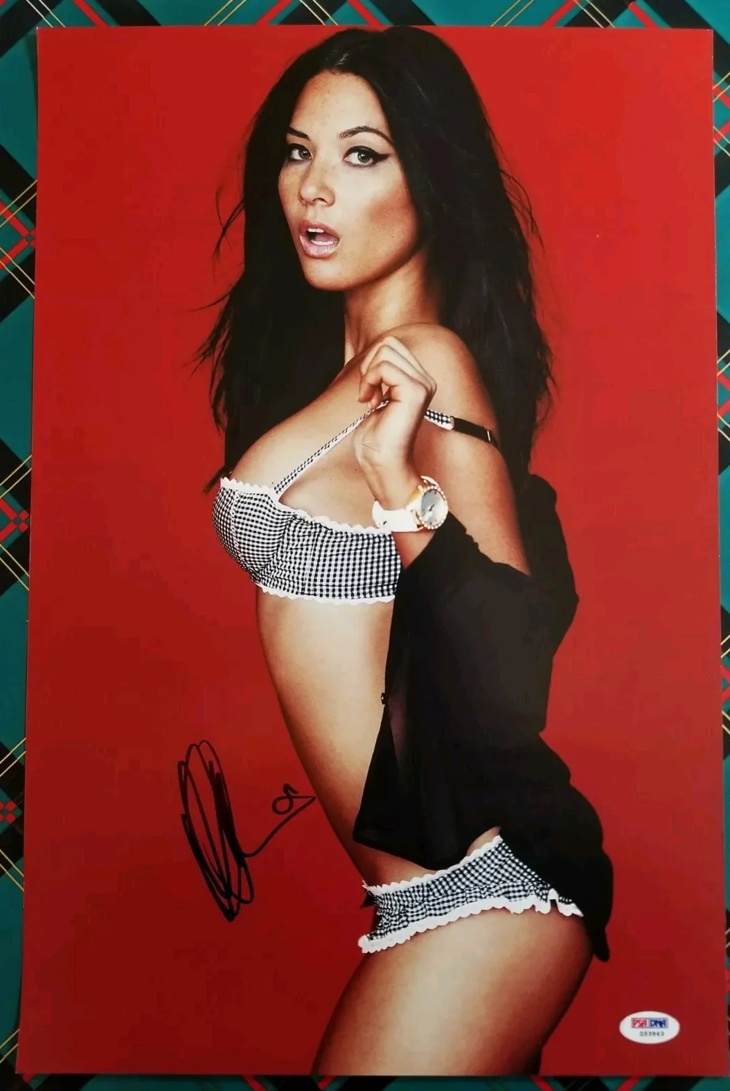 Olivia munn — Olivia Munn Autograped Signed Photo PSA Maxim Playboy Actress Celebrity 12x18, image 2