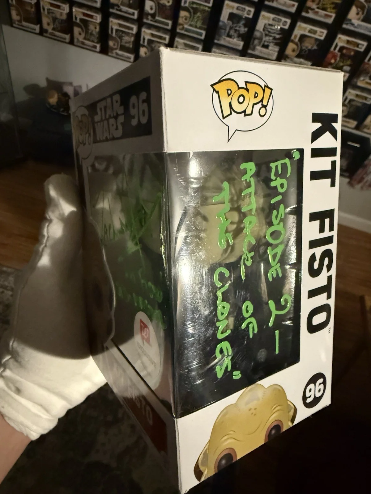 Zachariah Jensen — Zachariah Jensen Autographed Kit Fisto Exclusive Funko Pop Star Wars, изображение 5