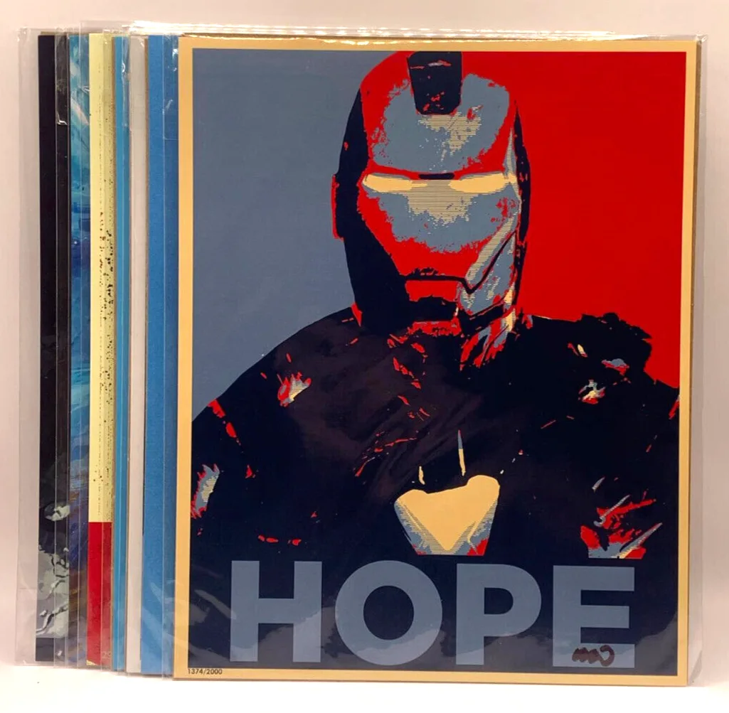 Various — Lot of 9 Marvel 8x10" Art Prints Comic Book Super Heroes MCU Bam Box Some Signed, изображение 4