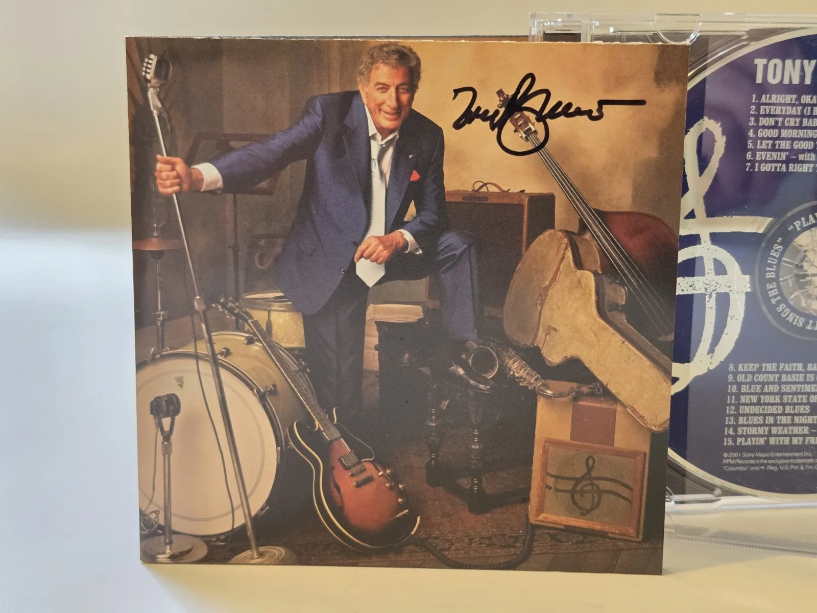 Tony Bennett Signed CD Playin' with My Friends Sings The Blues Autographed, image 2