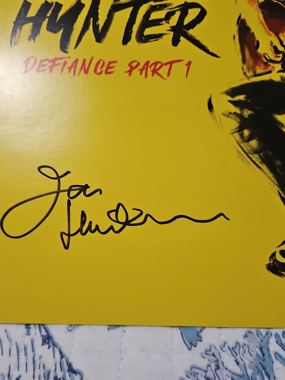 Ian Hunter Signed Album Insert For "Defiance Part 1" Musician.Insert Only Not LP, image 2