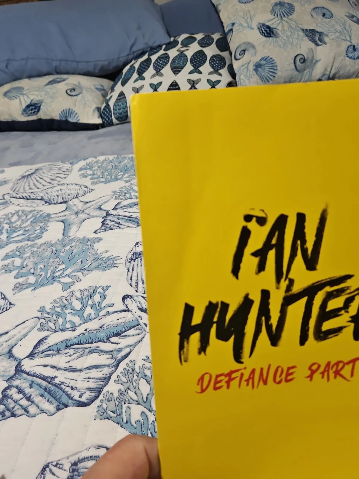 Ian Hunter Signed Album Insert For "Defiance Part 1" Musician.Insert Only Not LP, image 5
