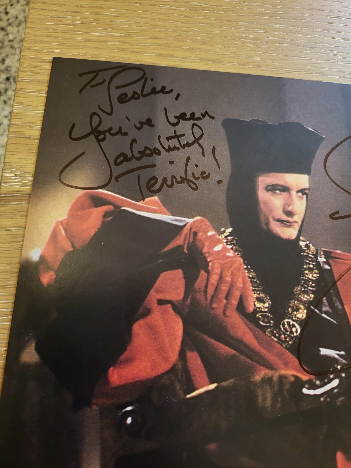 Star Trek Next Gen Autograph 8x10 Photo John de Lancie "Q", изображение 2