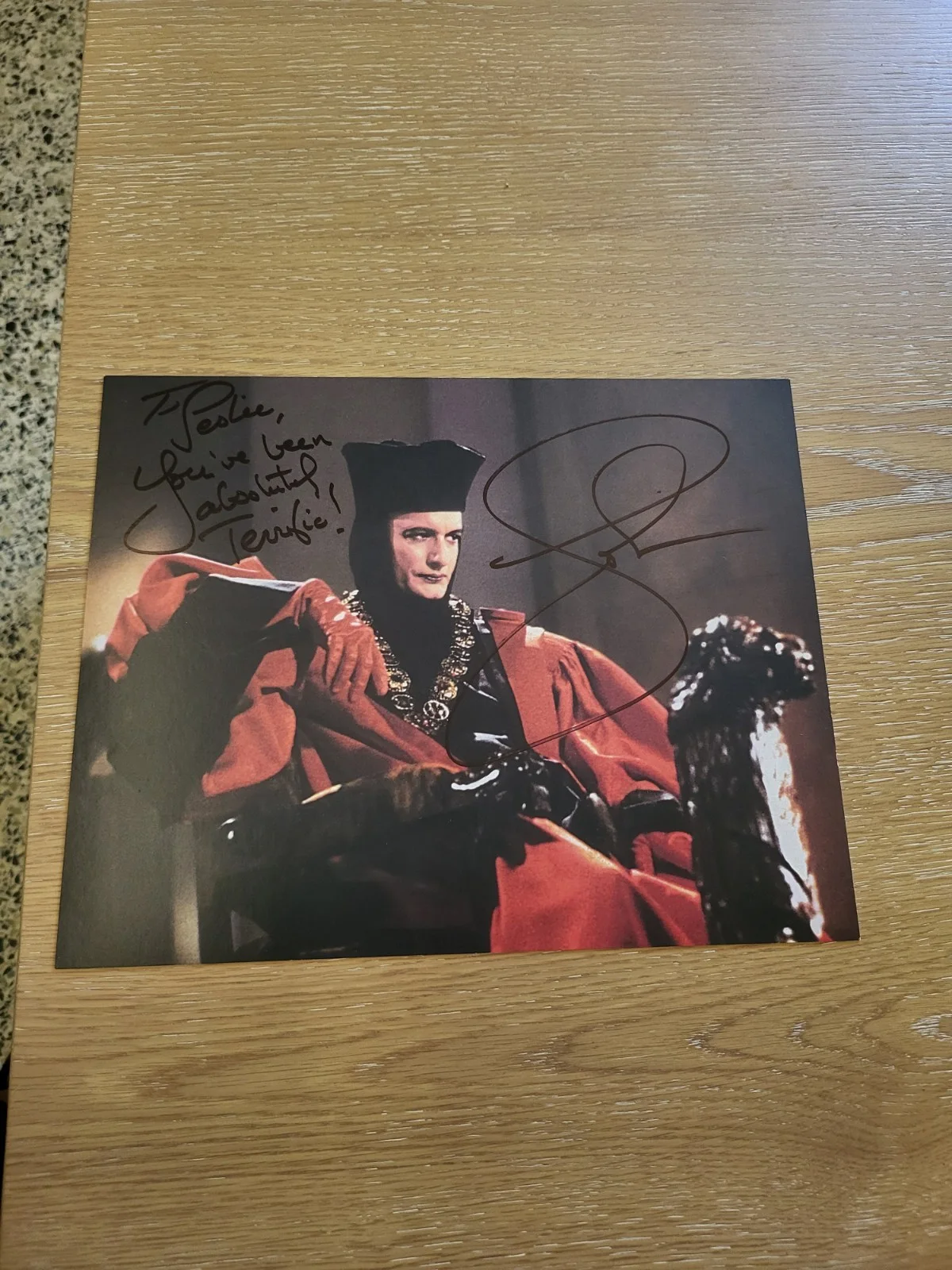 Star Trek Next Gen Autograph 8x10 Photo John de Lancie "Q", изображение 4