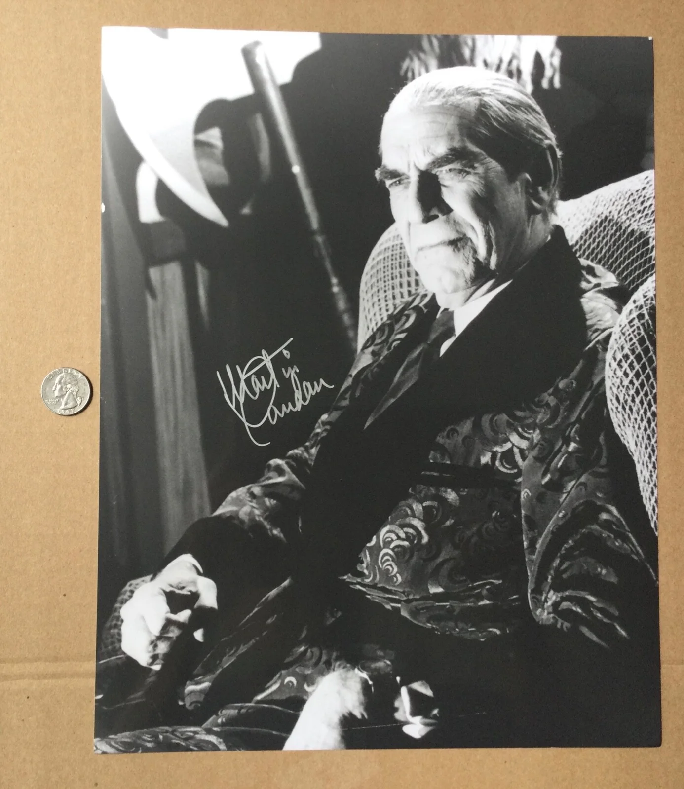 Martin Landau — Martin Landau (1928-2017) LARGE 11” X 14” Autographed Signed Photo from Ed Wood