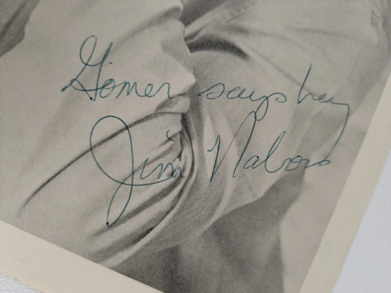 c1960s - Jim Nabors "gomer says hey" Signed Printed Photo Headshot - B27, изображение 2
