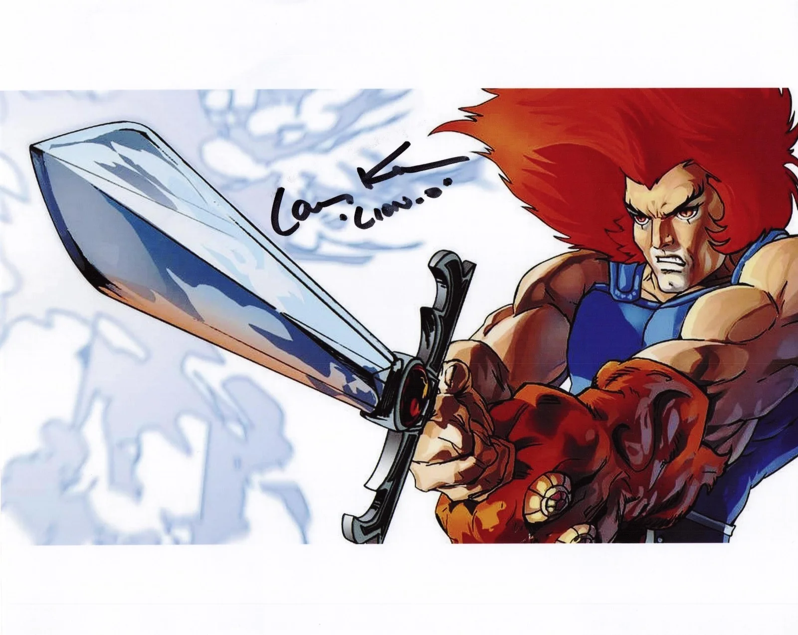 Larry Kenney — Larry Kenney signed autographed 8x10 Photo Lion-O Thundercats Original Voice