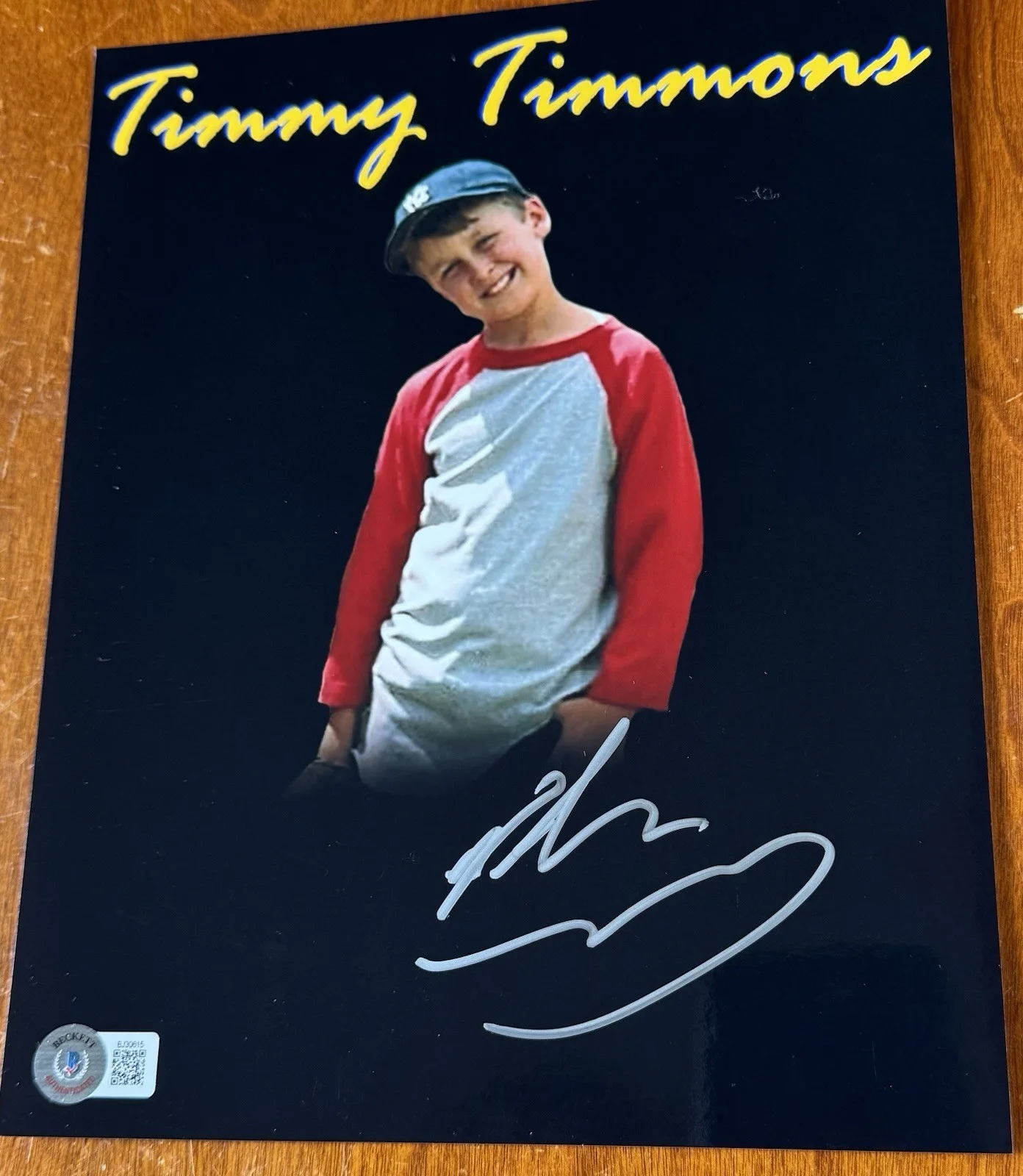 Victor Dimattia — Timmy Timmins Victor DiMattia the sandlot Signed 8x10 Photo The Sandlot BAS COA