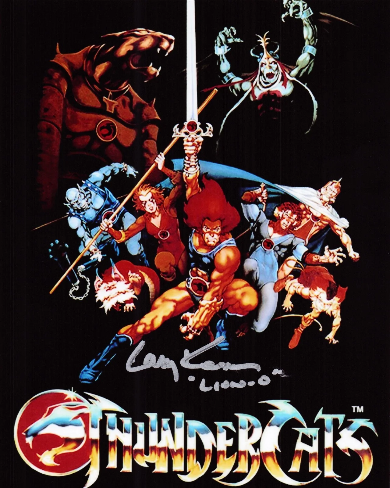 Larry Kenney — Larry Kenney signed autographed 8x10 Photo Lion-O Thundercats Original Voice