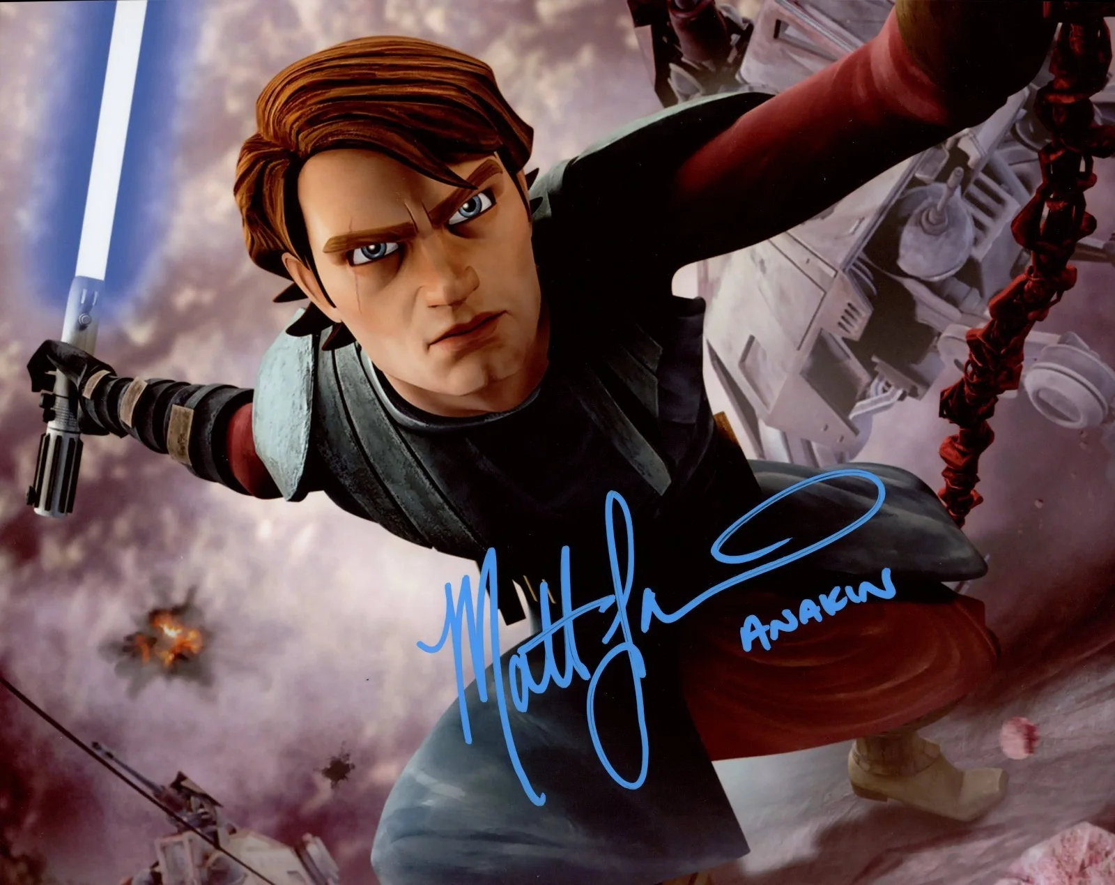 Matt Lanter — Matt Lanter Star Wars Clone Wars 8x10 Signed Photo JSA Certified Autograph