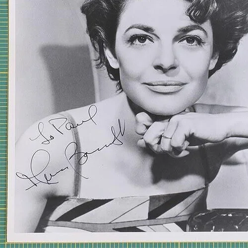Anne Bancroft SIGNED INSCRIBED PHOTO 8X 10 B/W ACTRES 100 AUTHENTIC *, image 2