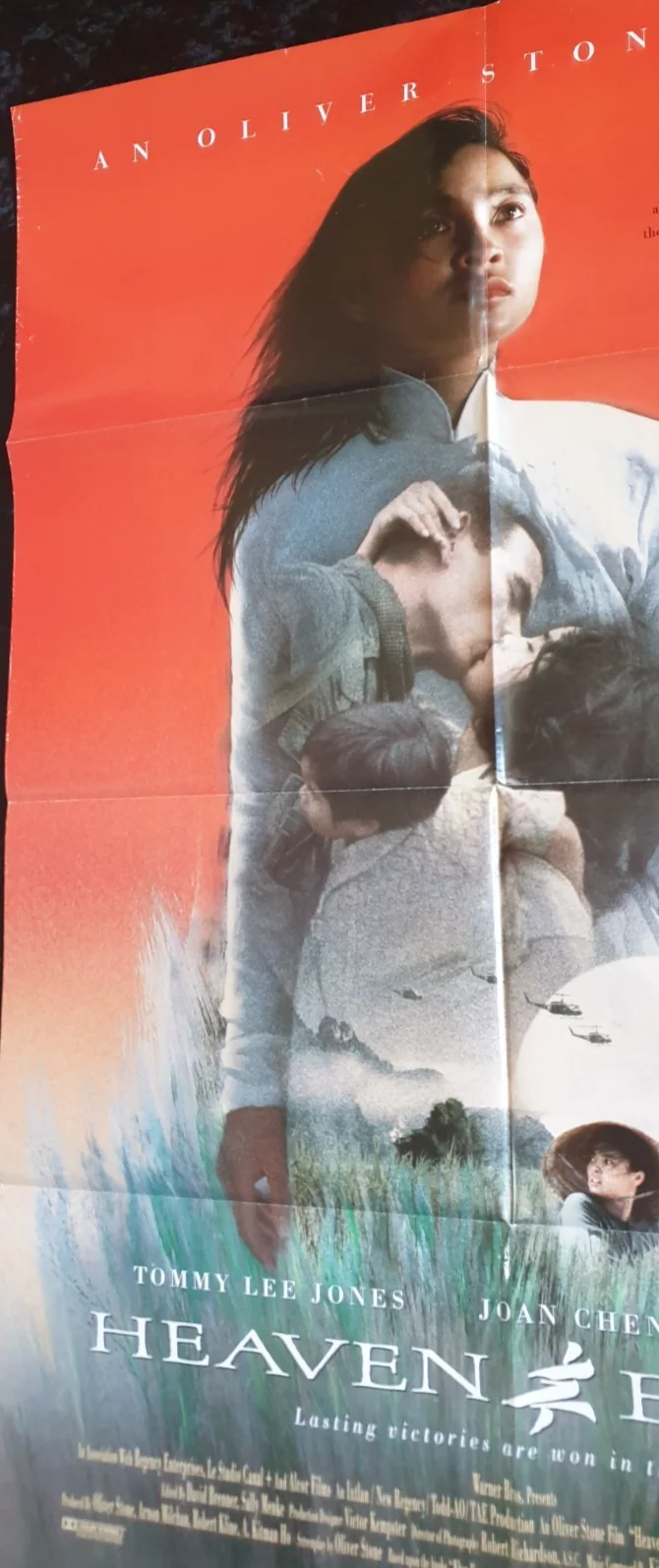 Heaven & Earth (1993) Original US One Sheet Movie Poster 27x41 Folded Tommy Lee, изображение 2