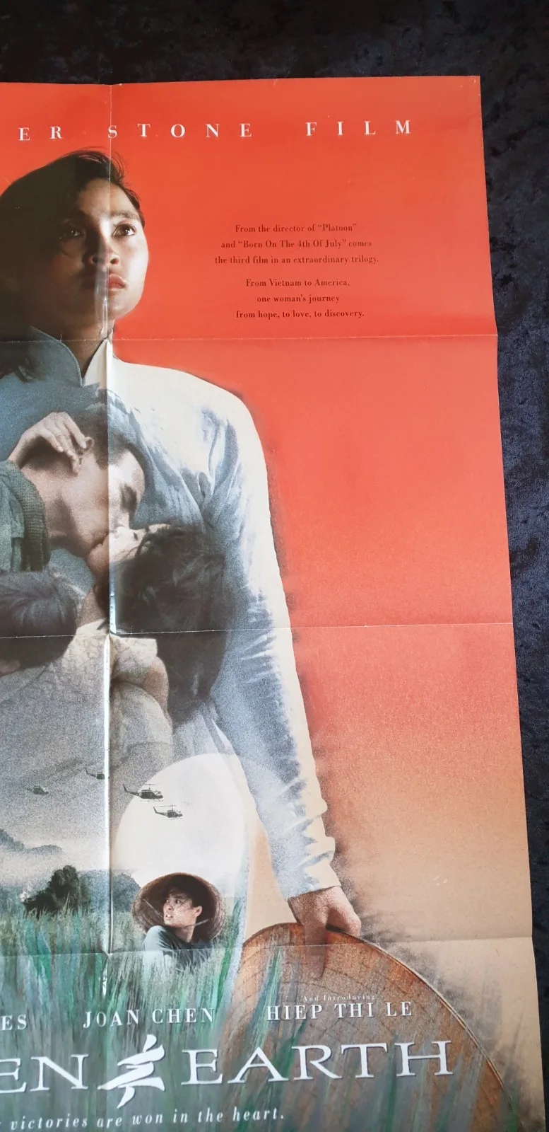 Heaven & Earth (1993) Original US One Sheet Movie Poster 27x41 Folded Tommy Lee, изображение 3