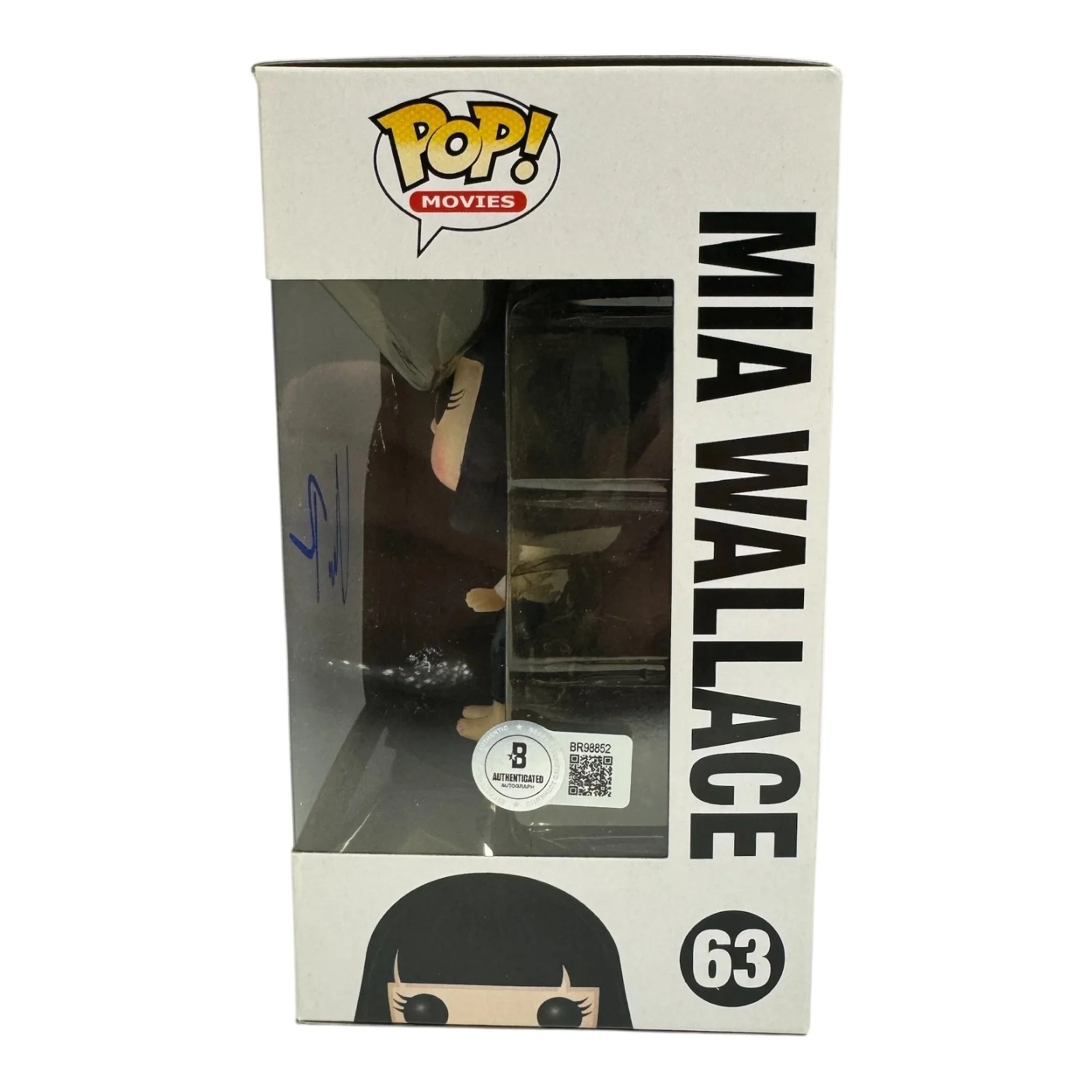 Uma Thurman — Uma Thurman Signed Autograph Pulp Fiction Funko Pop 63 Beckett BAS Mia Wallace, изображение 2