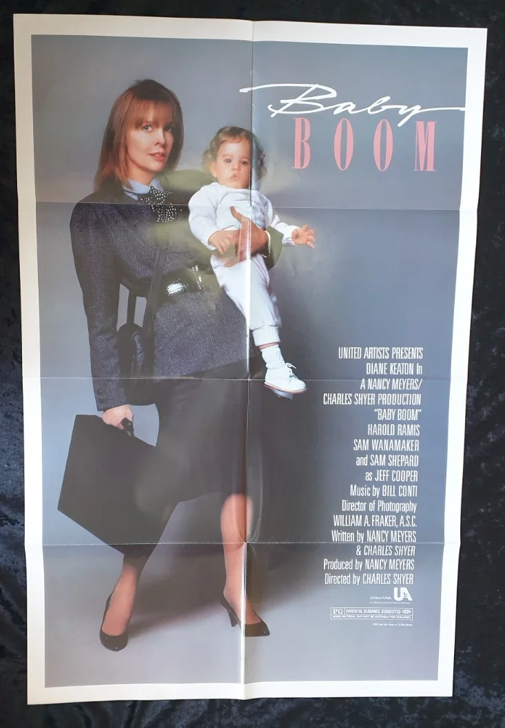 Baby Boom (1987) Original US One Sheet Movie Poster 27x41 Folded Diane Keaton, изображение 2
