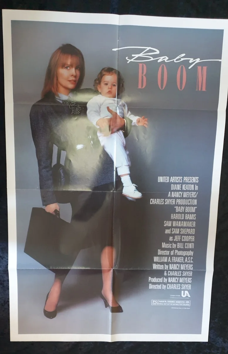 Baby Boom (1987) Original US One Sheet Movie Poster 27x41 Folded Diane Keaton, изображение 4