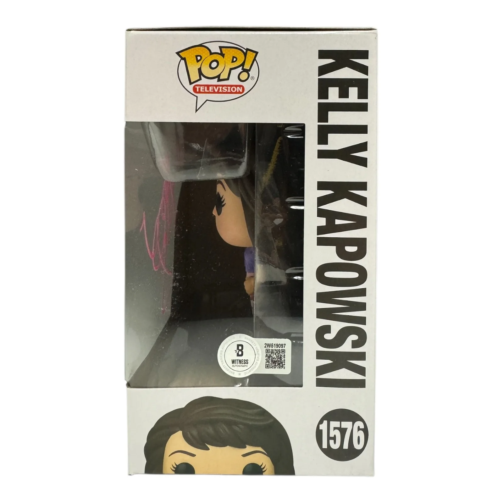 Tiffani Thiessen — Tiffani Thiessen Signed Autograph Saved By the Bell Funko 1576 Beckett Bas Kelly, image 2