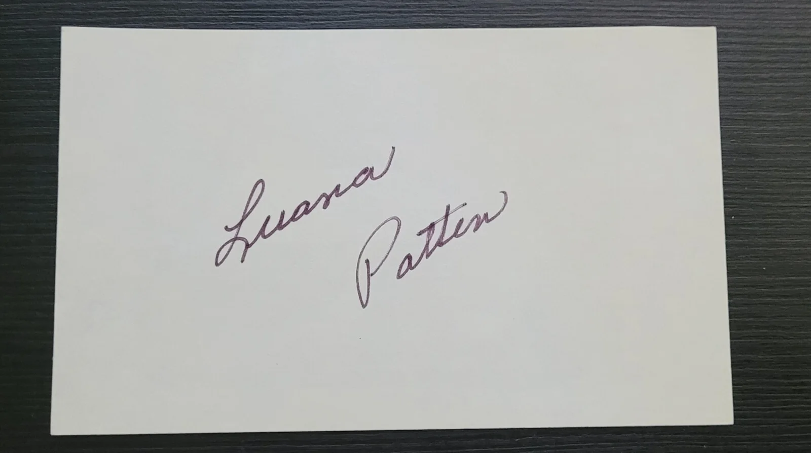 LUANA PATTEN — LUANA PATTEN signature child ACTRESS Song of the South 1946 autograph