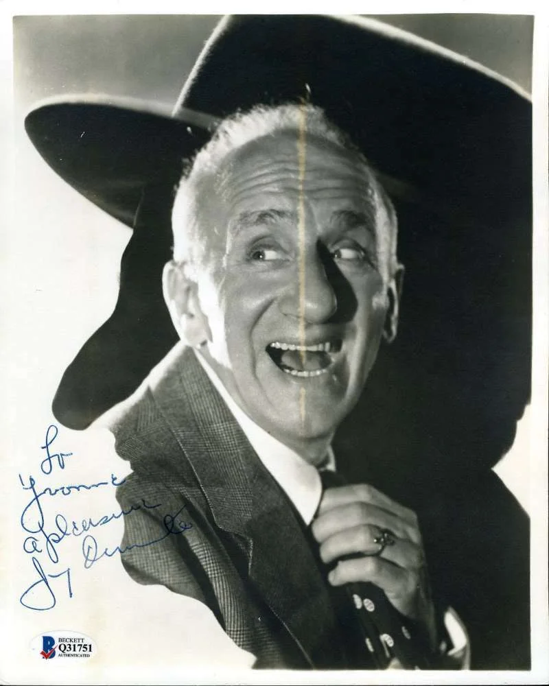JIMMY DURANTE — Jimmy Durante Bas Beckett Coa Autograph 8x10 Photo Hand Signed