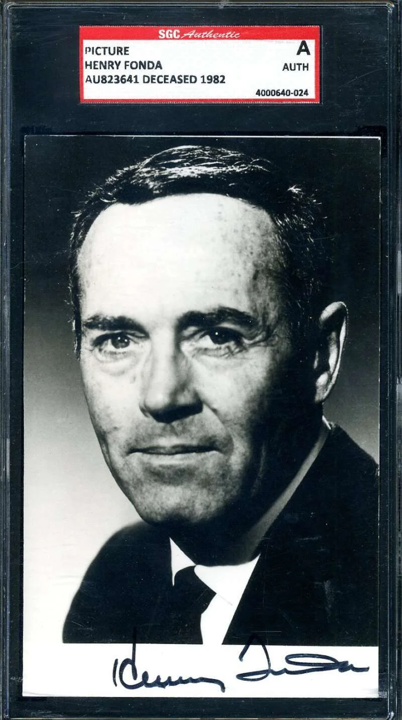 Henry Fonda — Henry Fonda SGC Coa Signed Photo Autograph