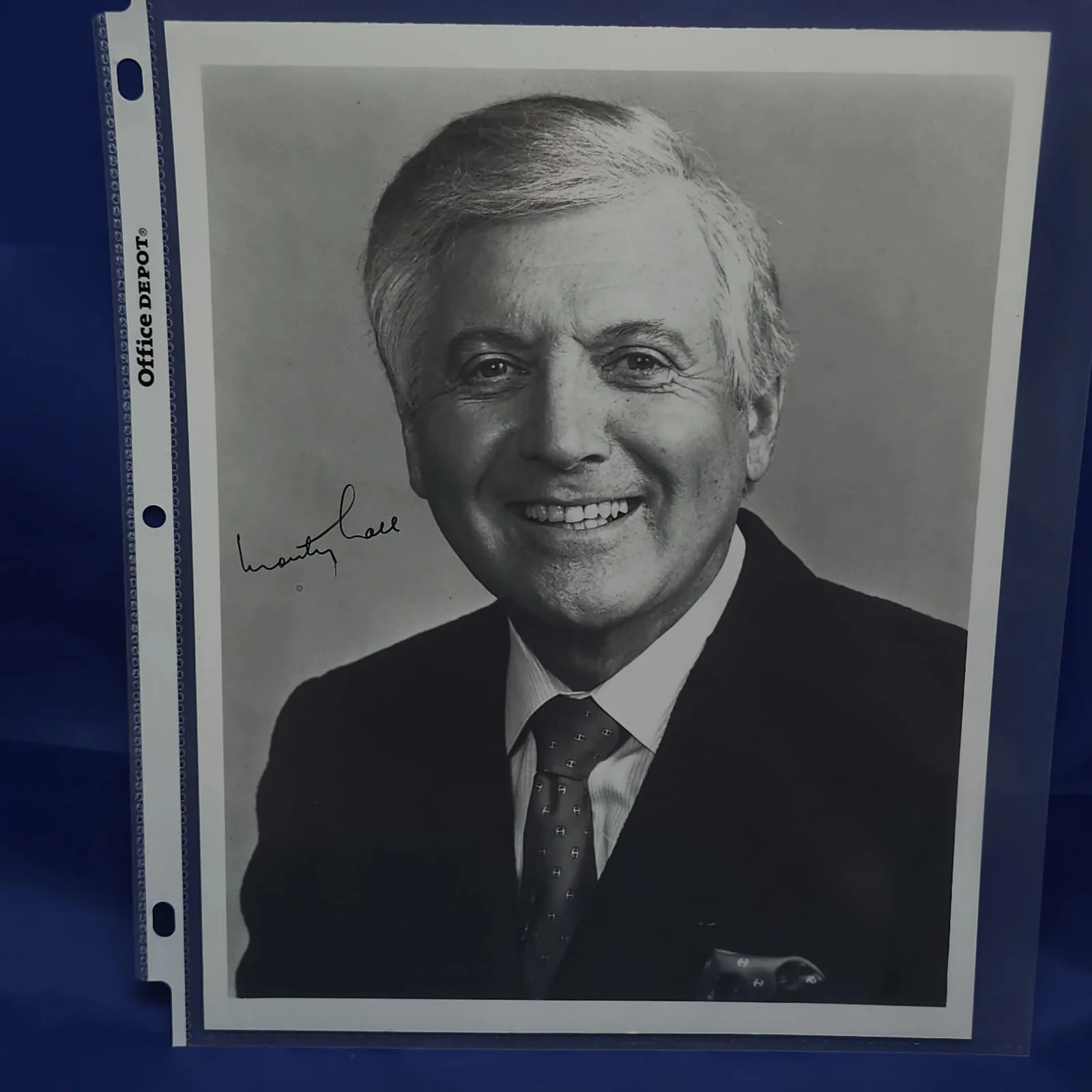 Monty Hall — Monty Hall Signed 8x10 Black White Photo Autographed, image 3