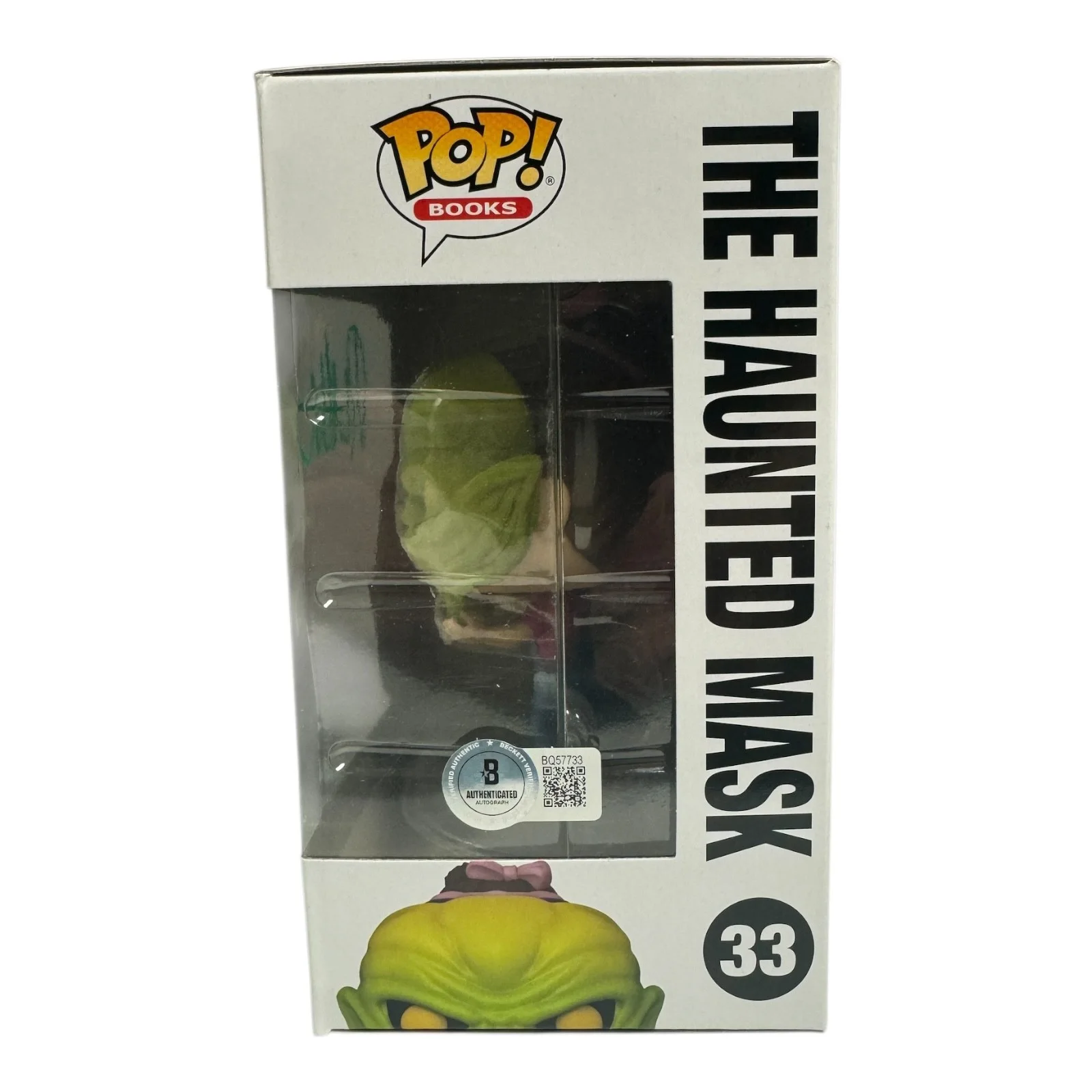 RL STINE — RL STINE SIGNED AUTOGRAPH GOOSEBUMPS FUNKO POP 33 BECKETT BAS THE HAUNTED MASK, изображение 2