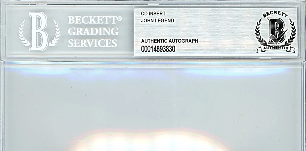 John Legend — John Legend Signed Legend CD Album Insert Beckett BAS Slabbed Music Autograph, image 3