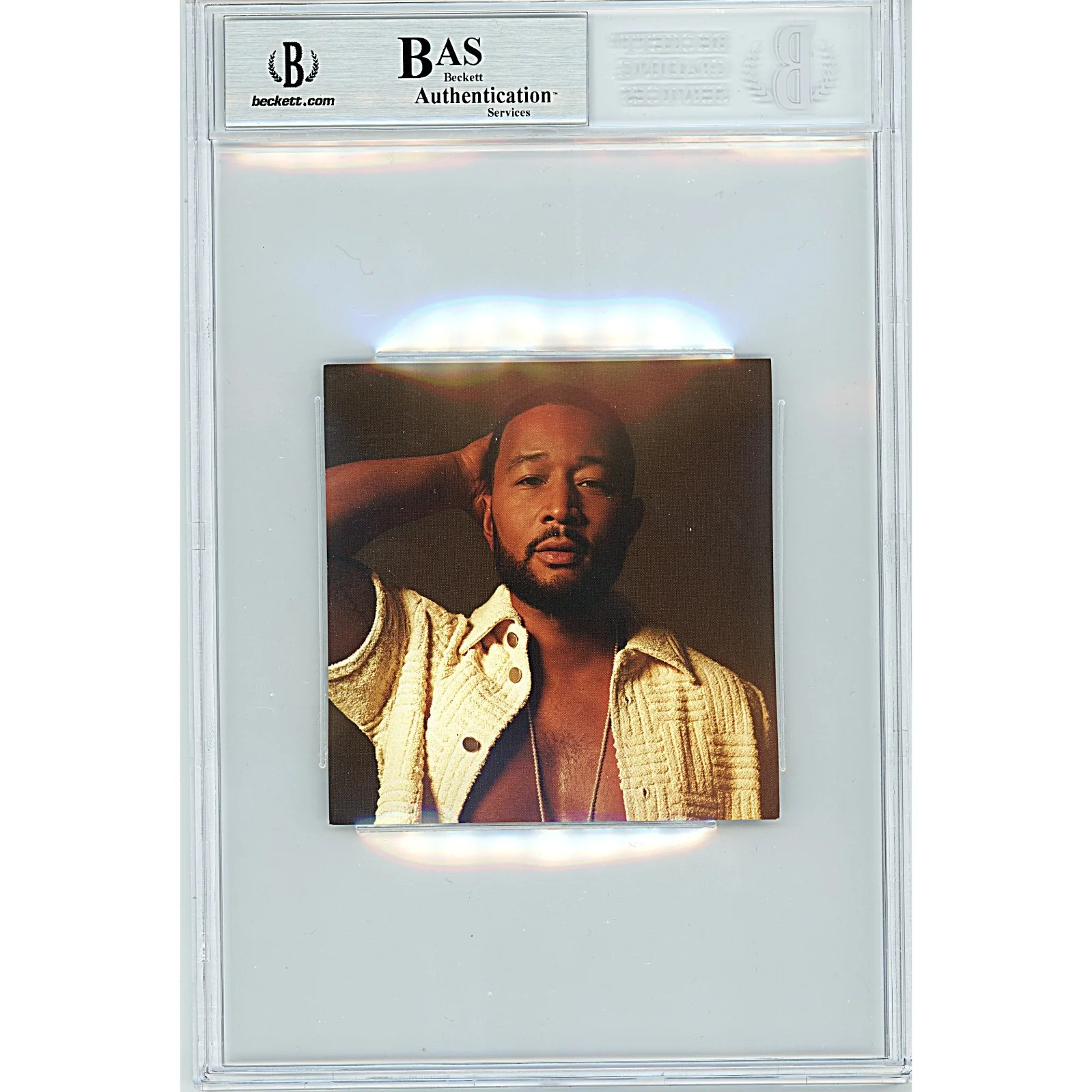 John Legend — John Legend Signed Legend CD Album Insert Beckett BAS Slabbed Music Autograph, image 4