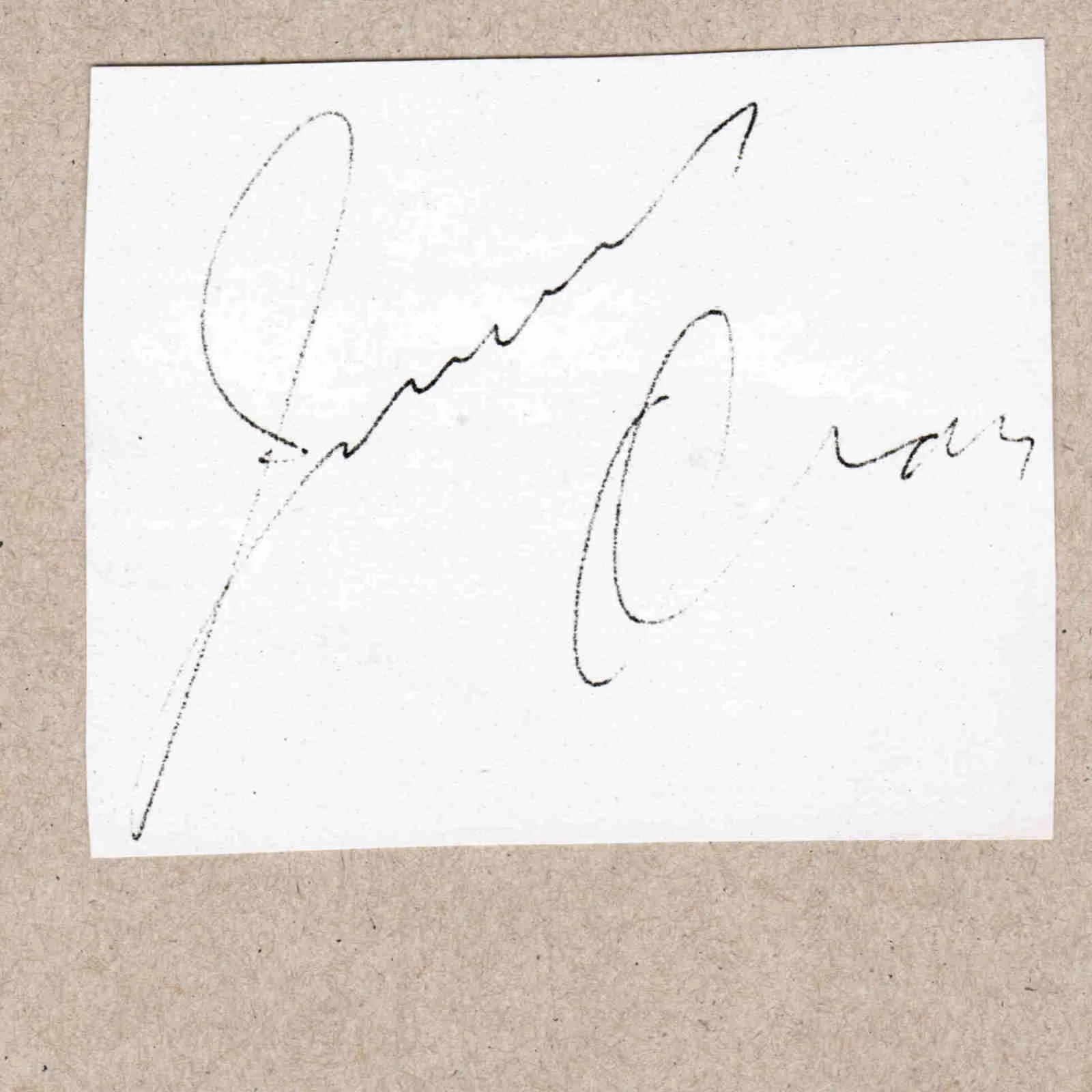 Jimmy Dean Signed Autograph w/Fan Taken 3.5 x 3.5 OOAK Photo VTG, изображение 2