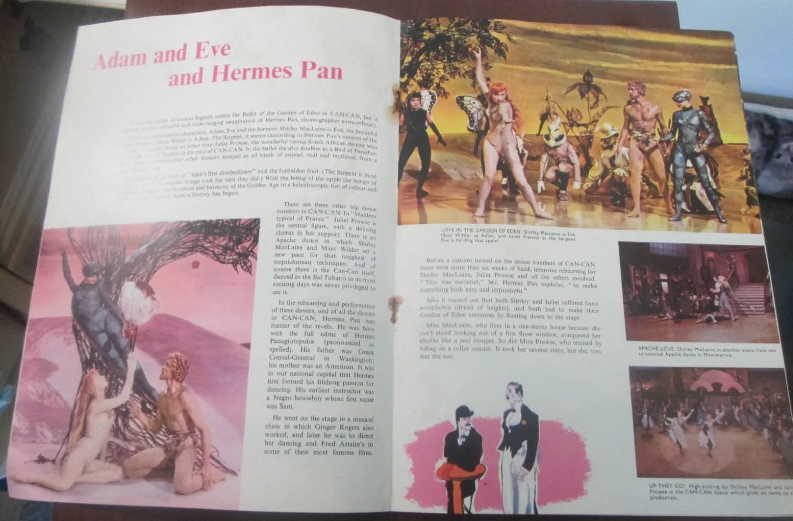 c1960 Can-Can Film Brochure Frank Sinatra Shirley MacLaine Maurice Chevalier, изображение 2