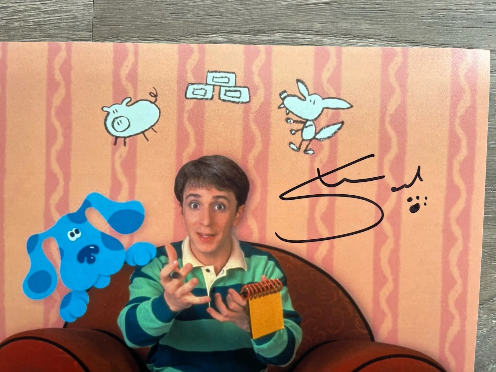 Steve Burns — Steve Burns Signed Blues Clues 8x10 Photo Beckett COA Nickelodeon, изображение 3