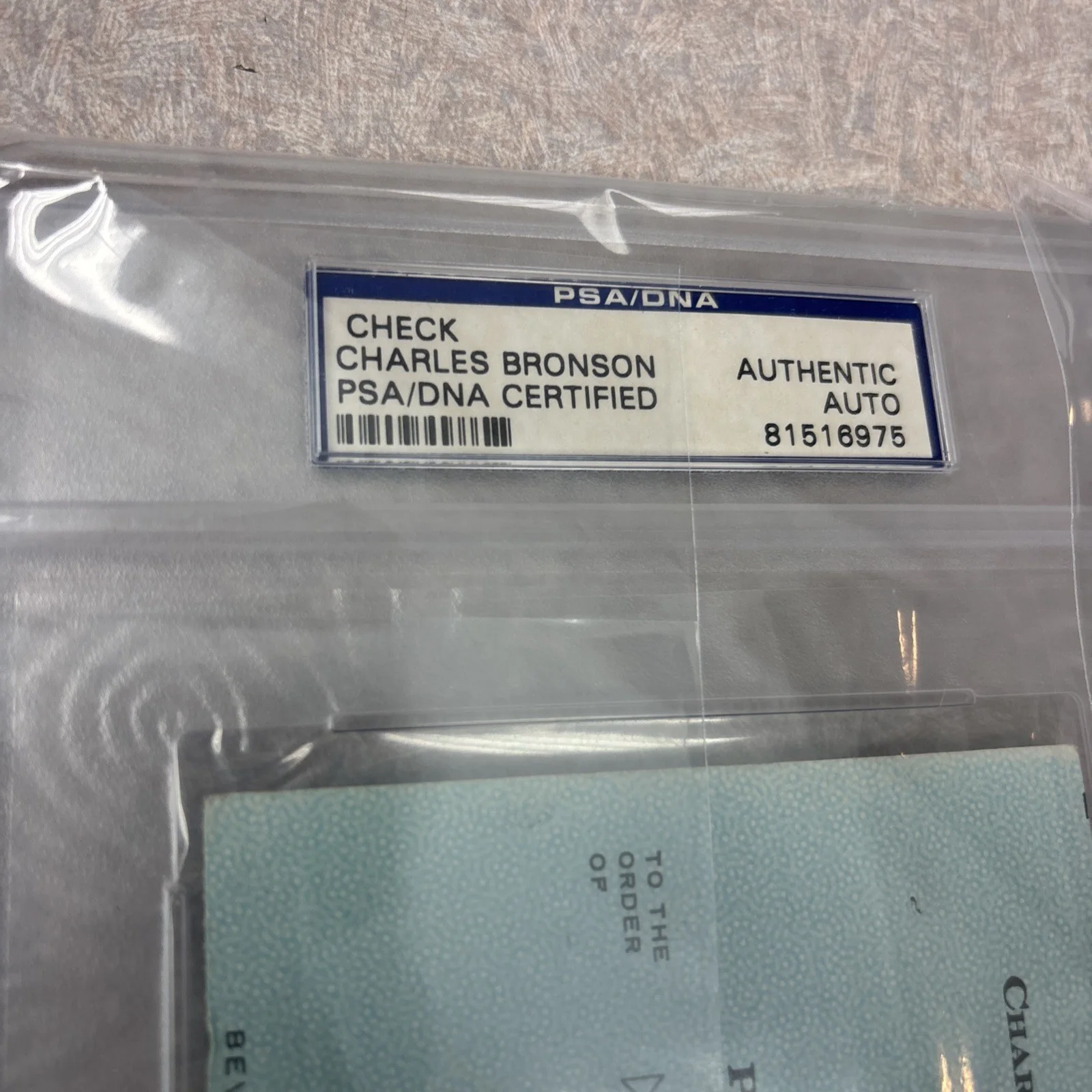 Charles Bronson — CHARLES BRONSON PSA DNA SIGNED CHECK 1978 AUTHENTIC AUTO JILL IRELAND ACCOUNT, image 3
