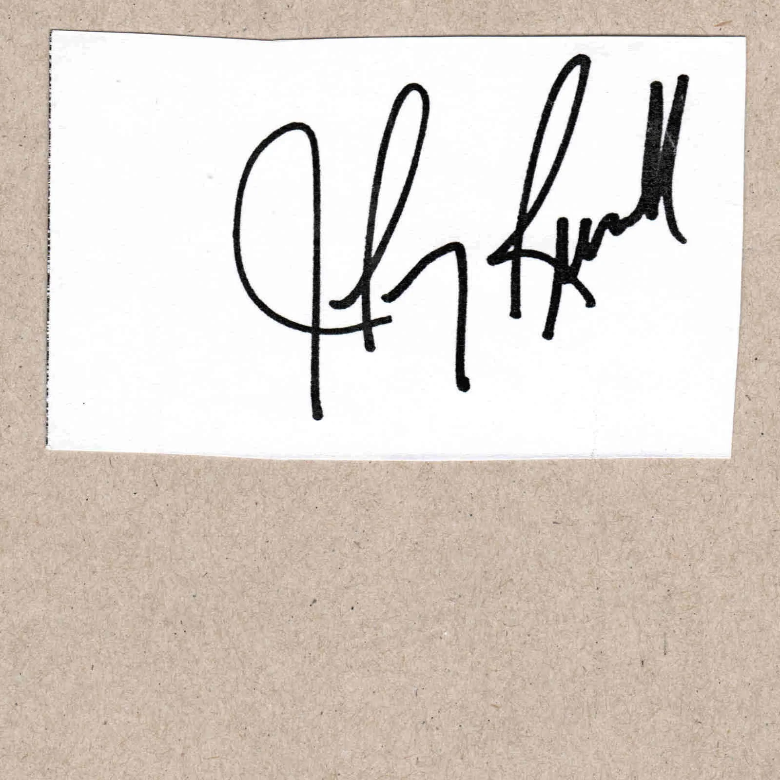 Johnny Russell Signed Autograph w/Fan Taken 3.5 x 3.5 OOAK Photo VTG, изображение 2
