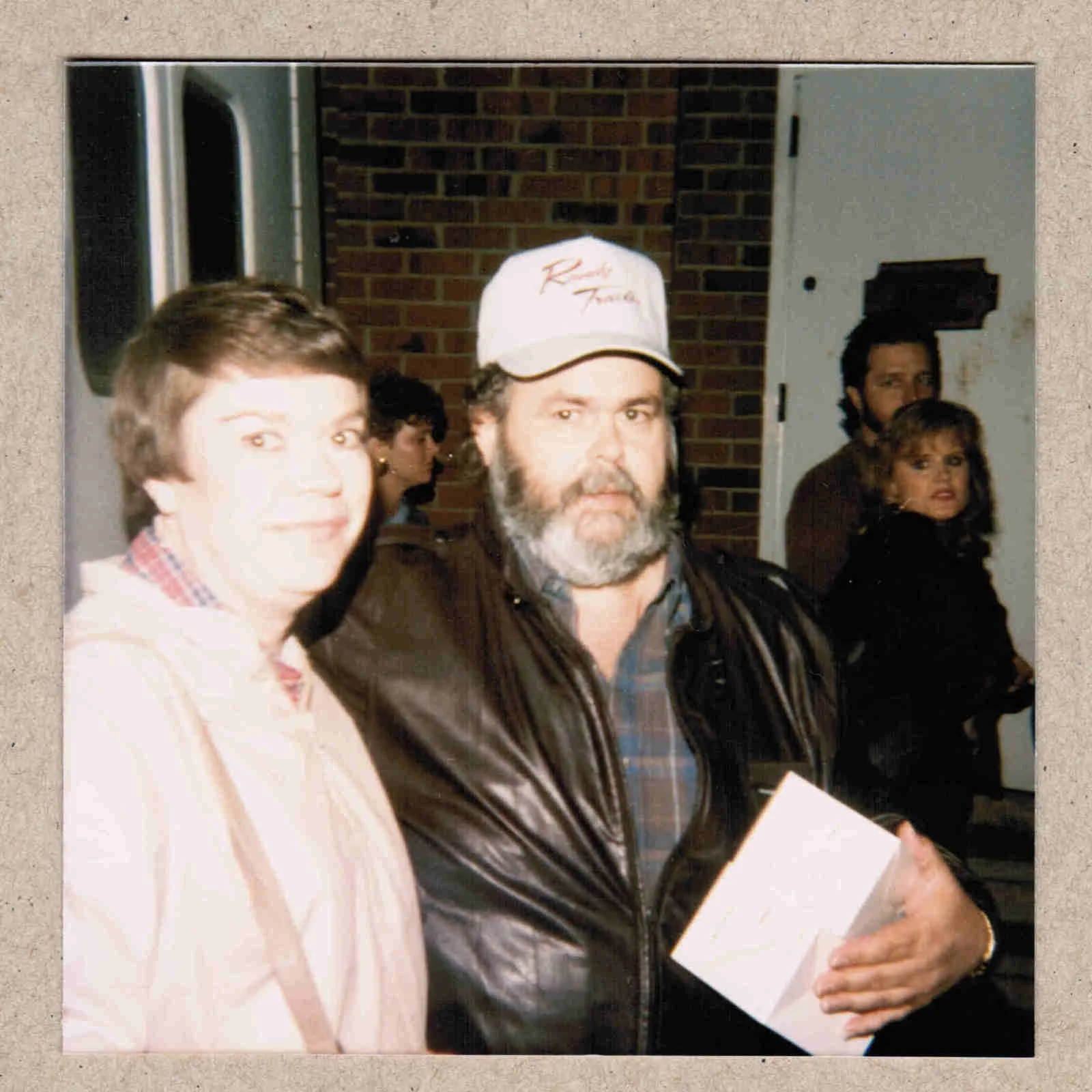 Johnny Russell Signed Autograph w/Fan Taken 3.5 x 3.5 OOAK Photo VTG, изображение 3