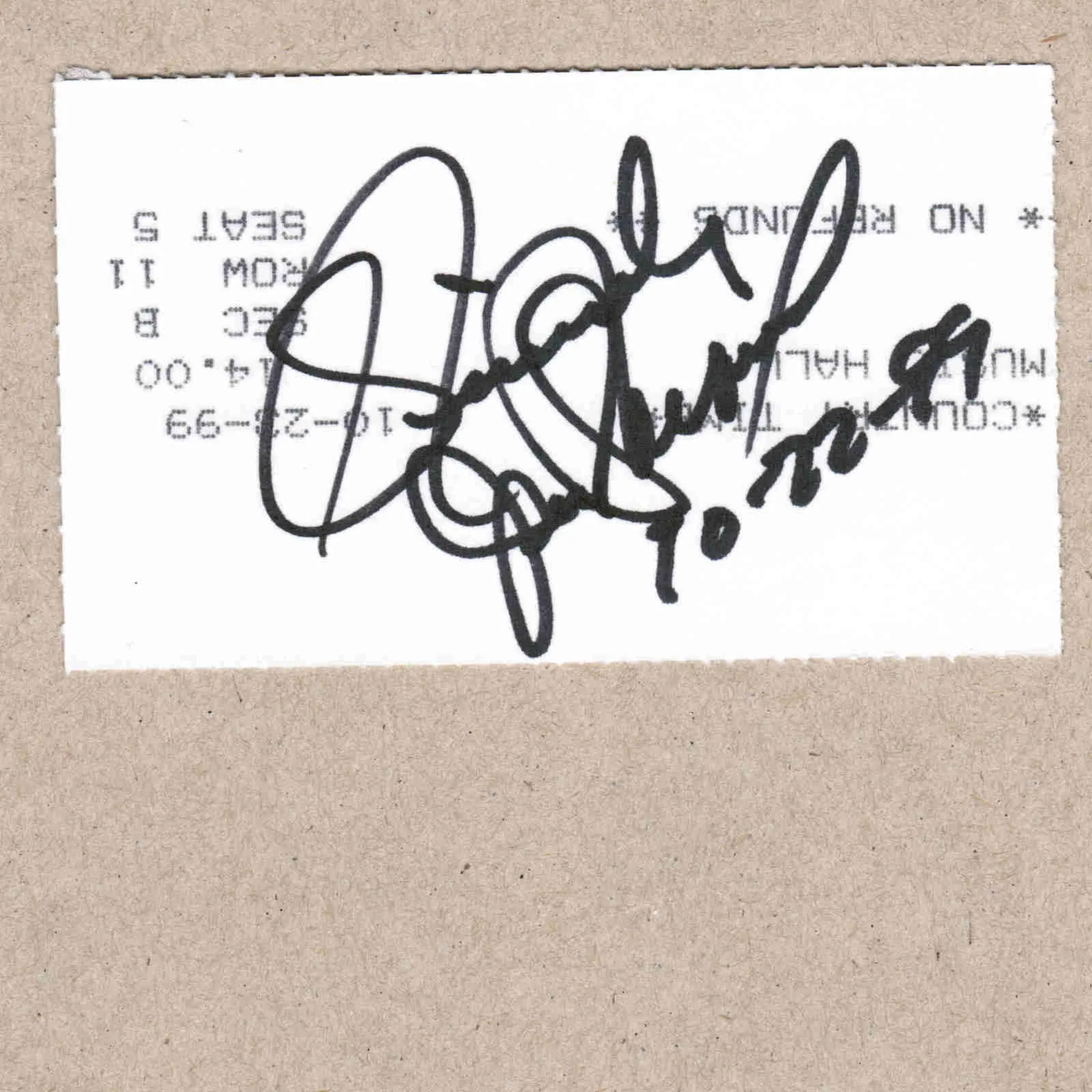 1999 Irlene Mandrell Signed Autograph w/Fan Taken 3.5 x 3.5 OOAK Photo VTG, изображение 2