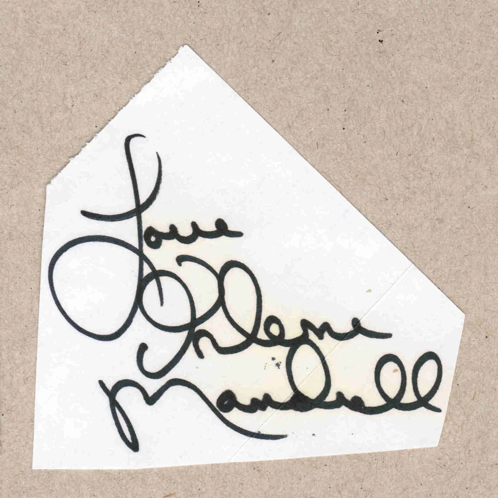 1999 Irlene Mandrell Signed Autograph w/Fan Taken 3.5 x 3.5 OOAK Photo VTG, изображение 3