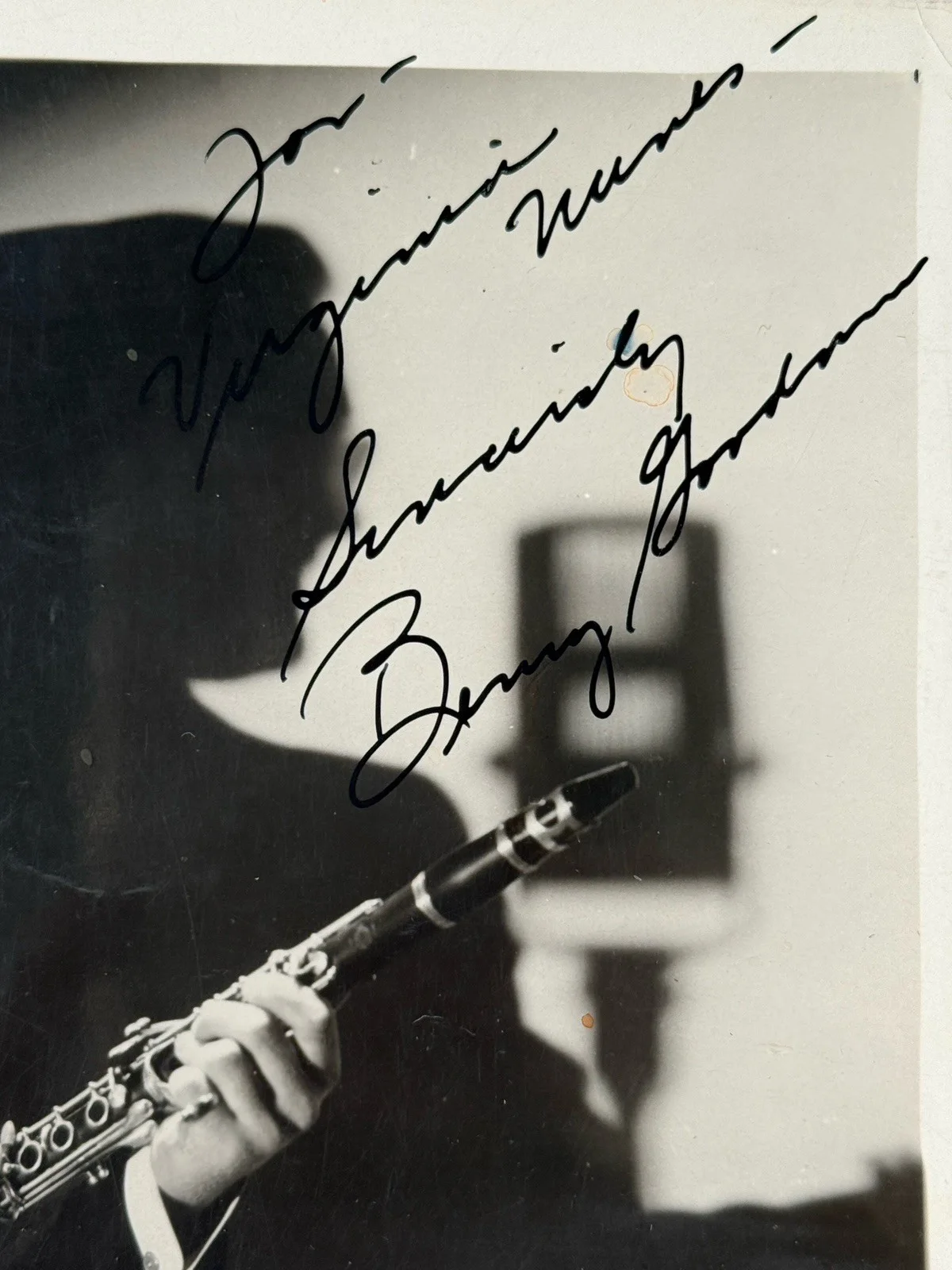 Vintage 1930s Benny Goodman Signed Photo 8 X 10" Black White Big Band Musician, изображение 4