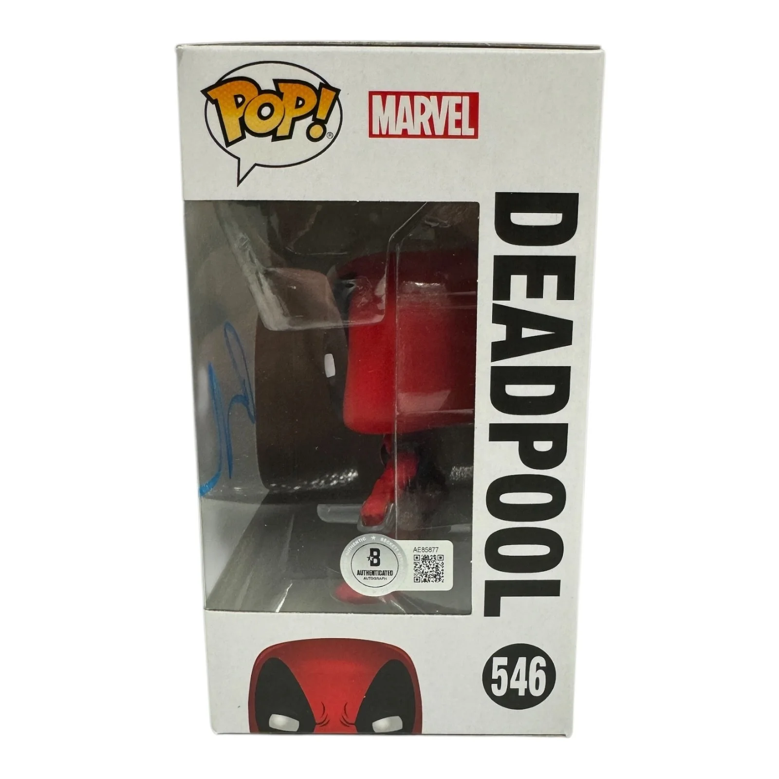 Ryan Reynolds — Ryan Reynolds Signed Autograph Deadpool Funko Pop 546 BAS Marvel, image 2