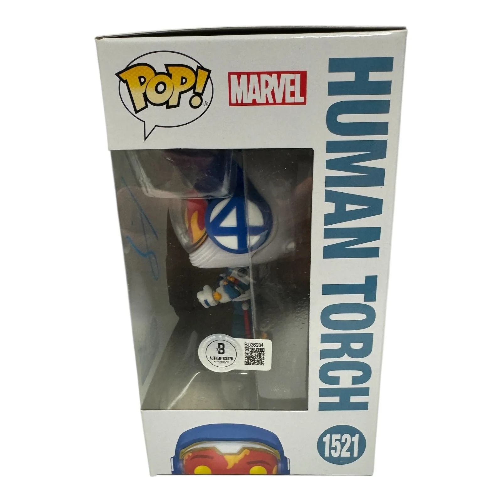 Joseph Quinn — Joseph Quinn Signed Autograph Fantastic Four Funko Pop 1521 Beckett Human Torch, image 2