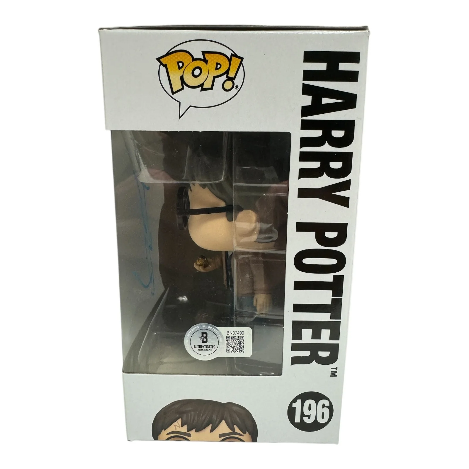 DANIEL RADCLIFFE — DANIEL RADCLIFFE SIGNED AUTOGRAPH FUNKO POP 196 HARRY POTTER BECKETT BAS COA, image 2