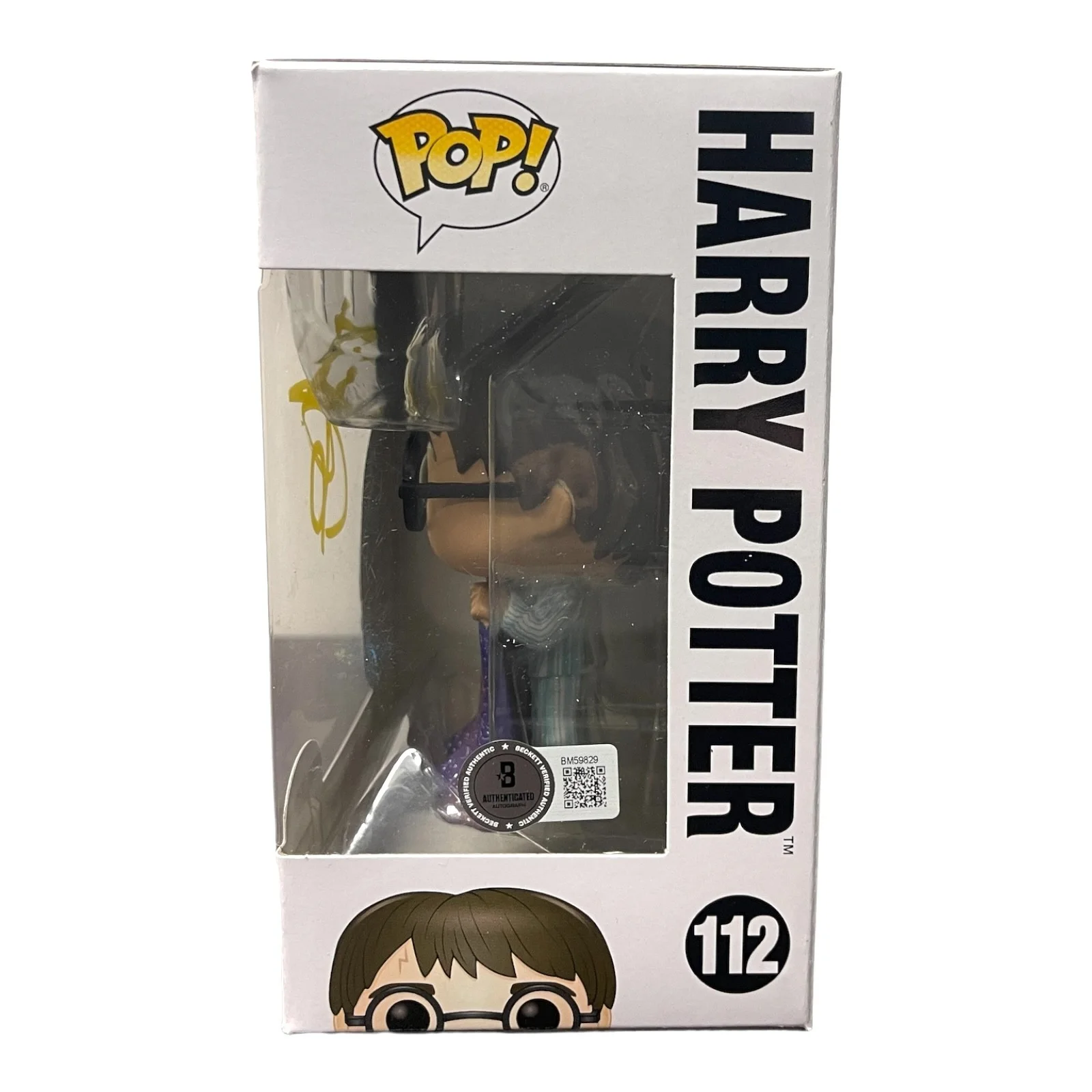 DANIEL RADCLIFFE — DANIEL RADCLIFFE SIGNED AUTOGRAPH FUNKO POP 112 HARRY POTTER BECKETT BAS COA, image 2
