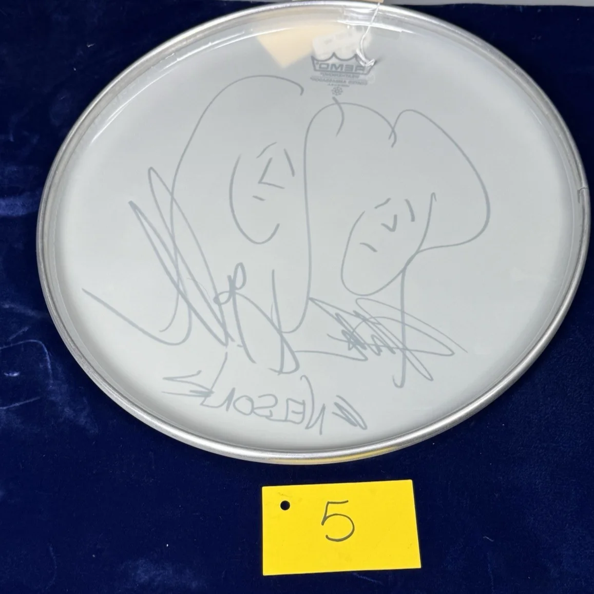 Nelson Signed Drumhead Y5, image 2