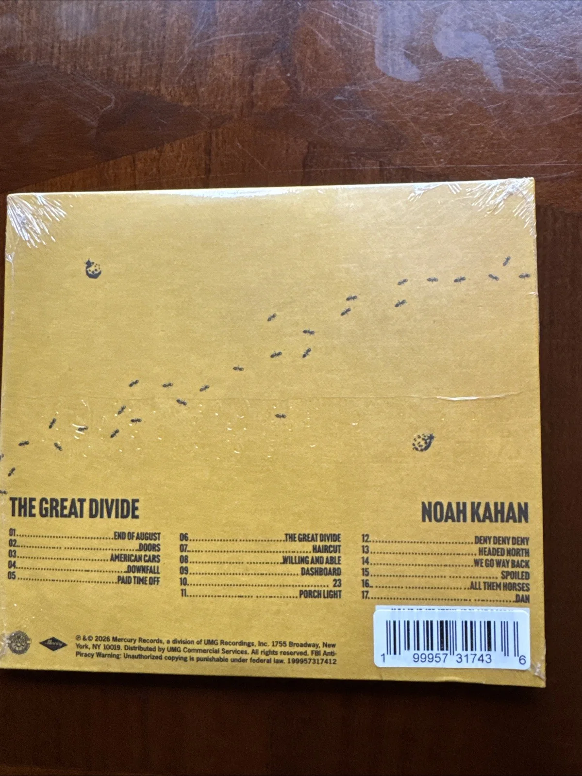 Noah Kahan The Great Divide *SIGNED* CD Autographed Brand New Sealed, image 3