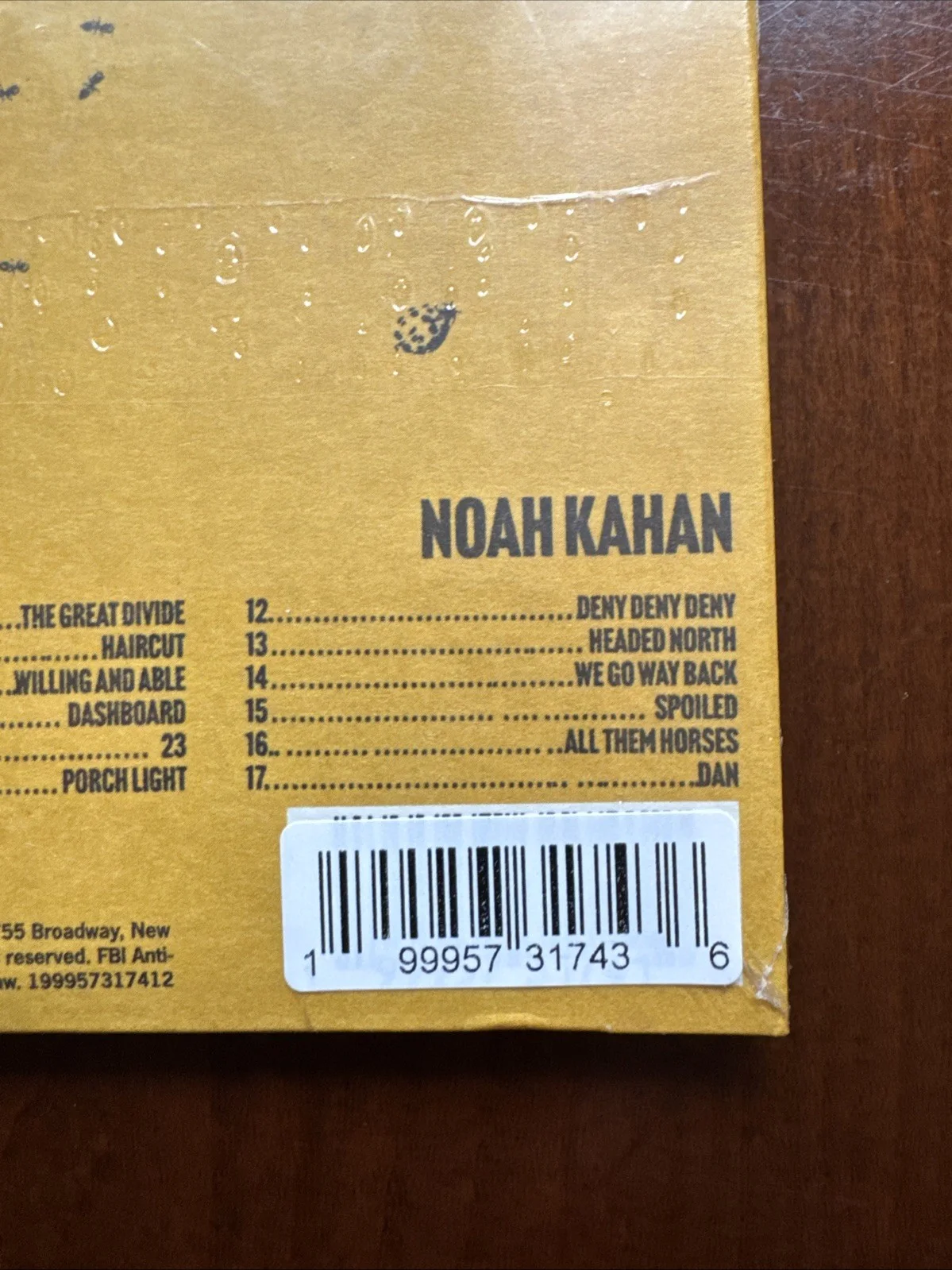 Noah Kahan The Great Divide *SIGNED* CD Autographed Brand New Sealed, image 4
