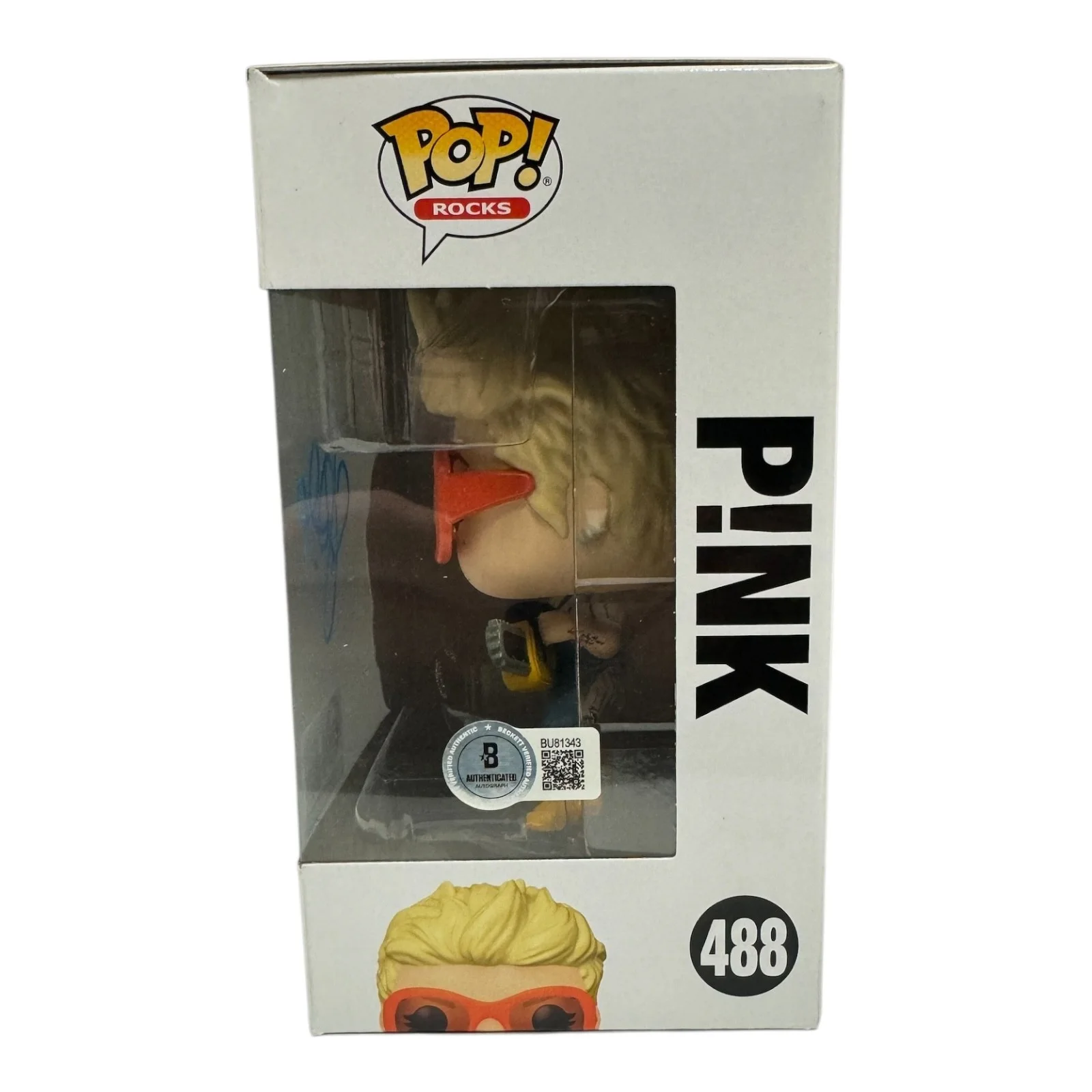 Pink Signed Autograph Funko Pop 488 Beckett BAS P!nk, изображение 2