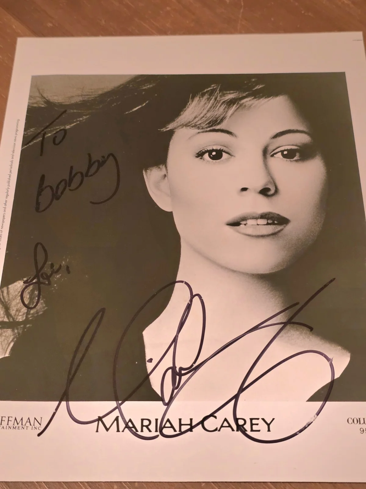 Authentic Mariah Carey Daydream Day Dream Signed Autograph Photo 8x10 🐐 👸, image 5