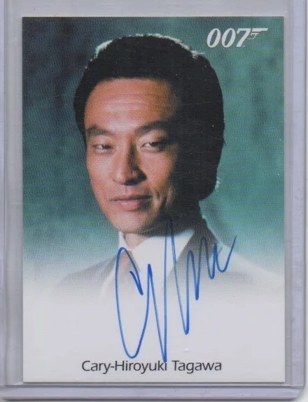 Cary-Hiroyuki Tagawa — CARY-HIROYUKI TAGAWA 2015 Rittenhouse card auto signed AUTOGRAPH Bond Licence