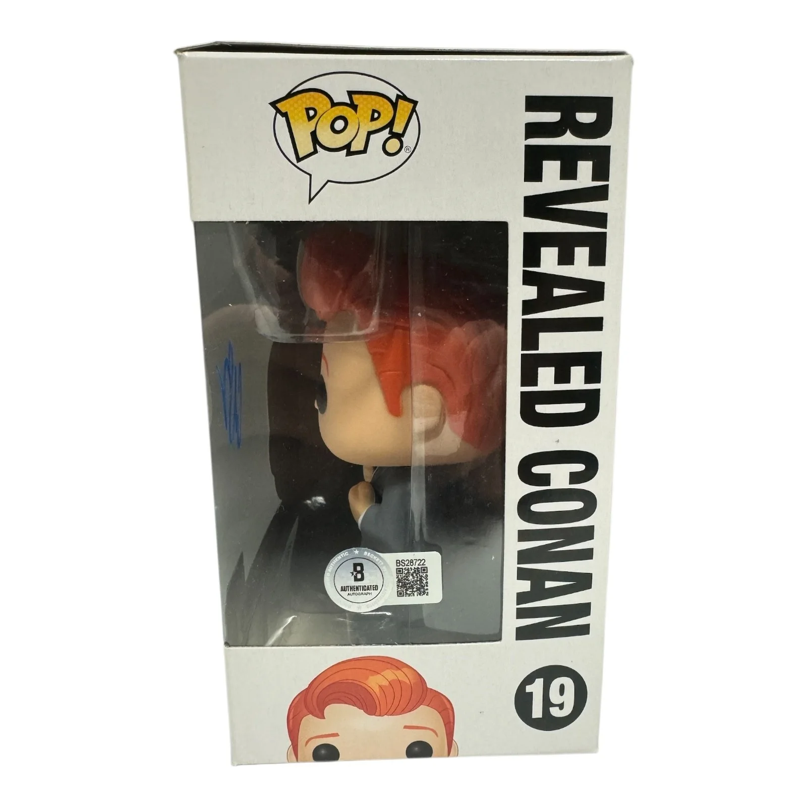 Conan O'Brien — Conan O'Brien Signed Autograph Conan Funko Pop 19 Beckett BAS, image 2
