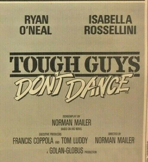 Vintage Tough Guys Don't Dance Movie Film Print Advert Poster Cannon 1987, изображение 3