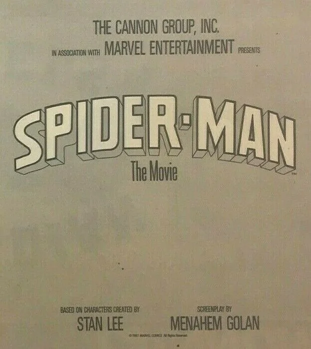 Spider-Man The Movie Original Film Print Advert Poster Promo Cancelled 1987, изображение 3